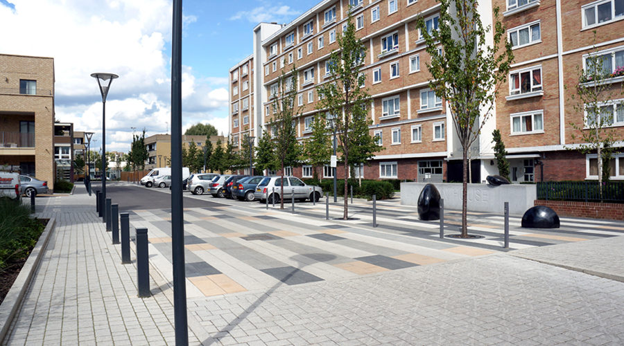 Modular Concrete Permeable Paving and Trees in Synergy