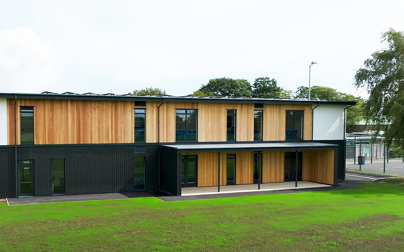 Modular Timber Frame System Provides Landmark Building for Gosport School