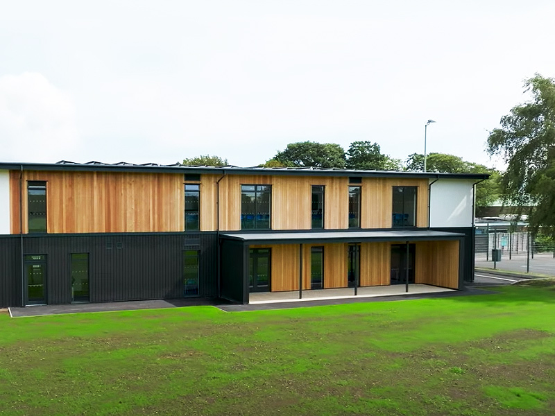Modular Timber Frame System Provides Landmark Building for Gosport School