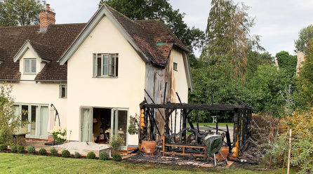 Class 1 Magply Boards Withstand Real-life Fire Test on Surrey Home